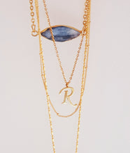 Gold chain necklace - initial - Uli Uli Jewelry