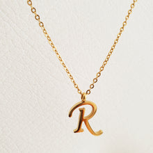 Gold chain necklace - initial - Uli Uli Jewelry