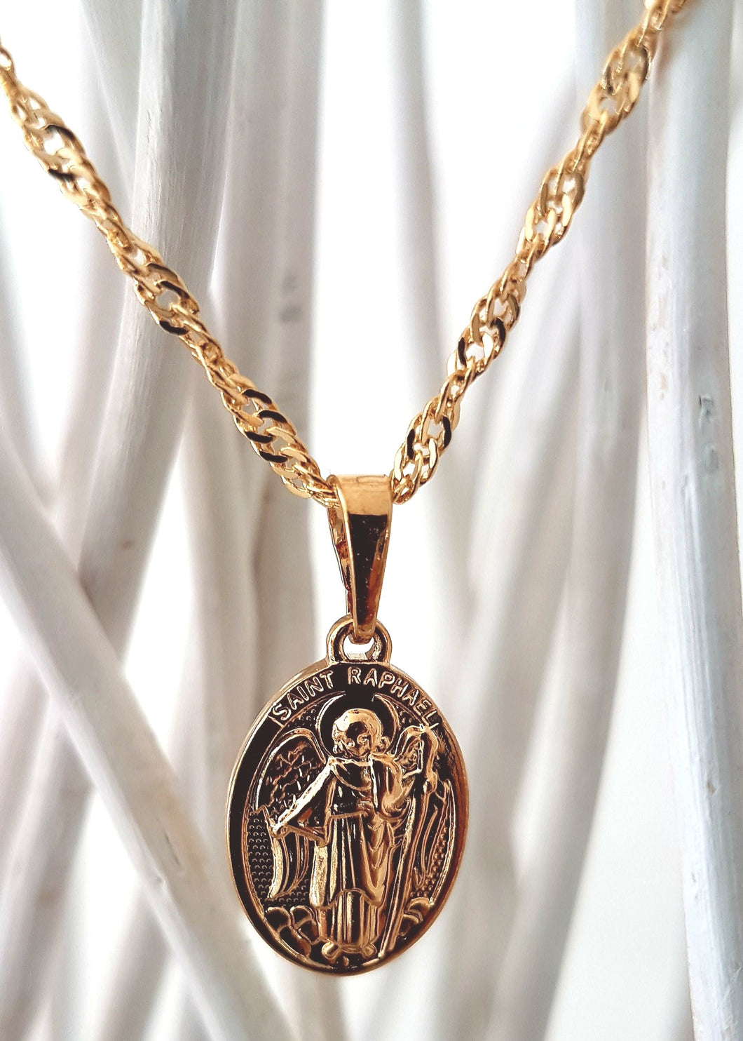 Archangel Raphael necklace - tiny | Pre order - Uli Uli Jewelry
