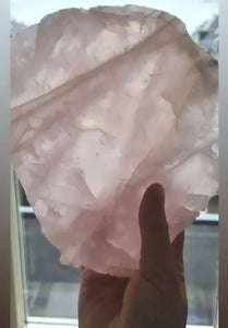 Rose quartz slab