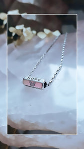Message box necklace - silver