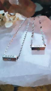 Message box necklace - silver